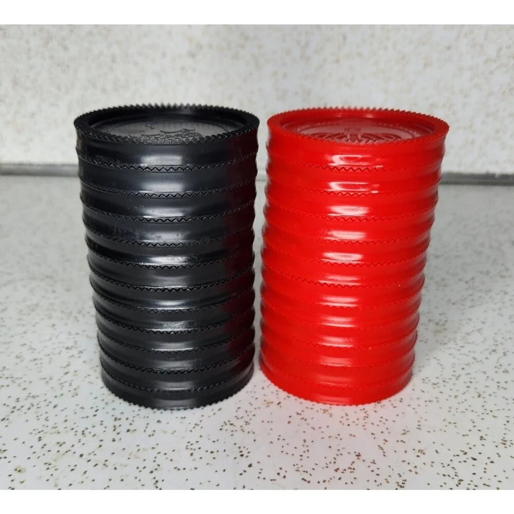 12 Red & 12 Black Large Jumbo 3